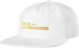 Emerica This Is Skateboarding Snapback White