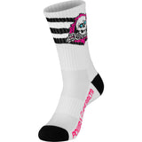Powell Peralta Ripper Cotton Socks Stripes Pink Black White