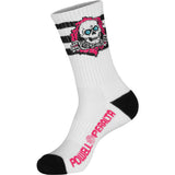 Powell Peralta Ripper Cotton Socks Stripes Pink Black White