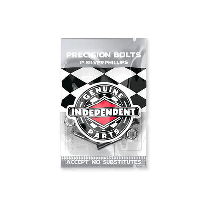 Independent Bolts Phillips Black Silver 1 IN
