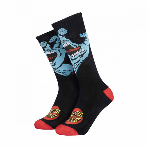 Santa Cruz Youth Socks Screaming Hand Sock Black