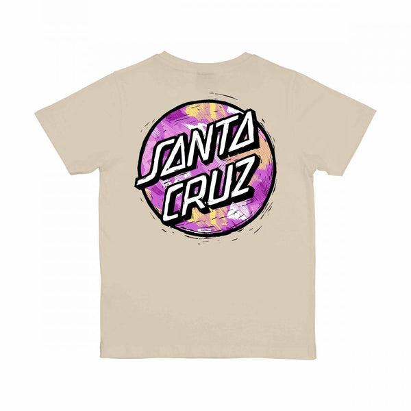 Santa Cruz Youth T-Shirt Youth Stamped Opus Camo Chalk