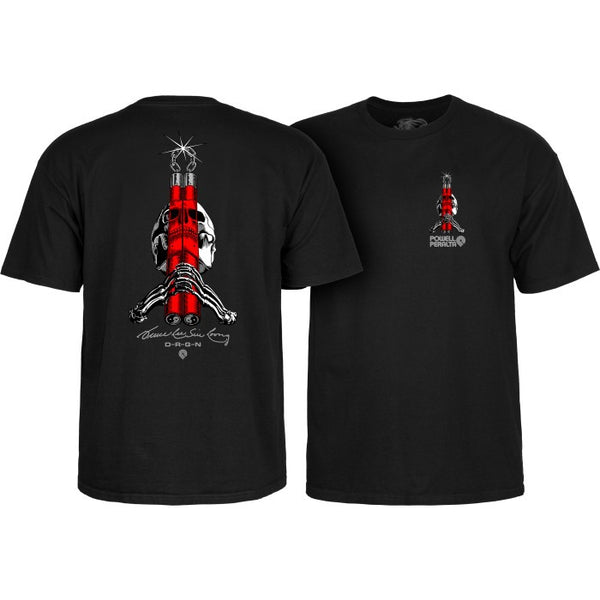 T-Shirts Powell-Peralta Bruce Lee x Skull & Nunchuck Black