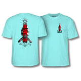 T-Shirts Powell-Peralta Bruce Lee x Skull & Nunchuck celadon