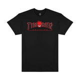 Thrasher x Spitfire T-Shirt Big Head Outline Black