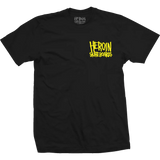 Heroin Skateboards Teggxas Chainsaw Tee Black