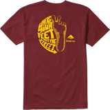 Emerica Pavement Tee Burgundy