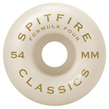Spitfire Wheels Formula Four Classics 101a 54MM Silver
