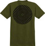 Spitfire T-Shirt Classic Swirl Military Green Black