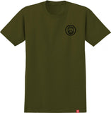 Spitfire T-Shirt Classic Swirl Military Green Black